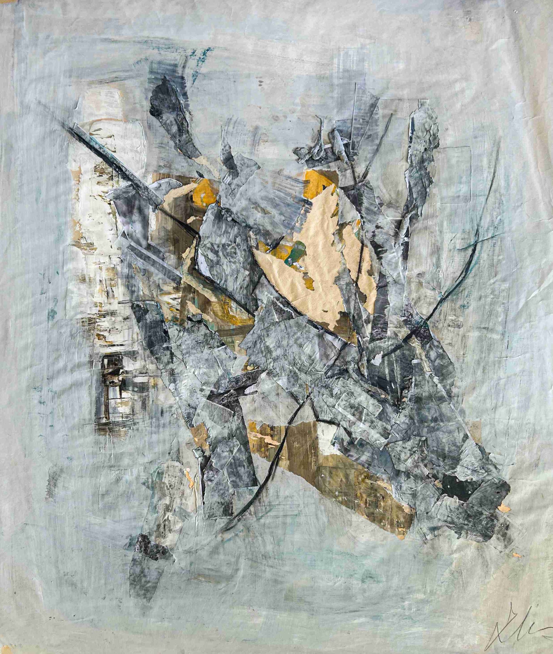 Maddaloni Francesca_007_Serie Boundary conditions 1, 2023, tecnica mista, cm 100x80