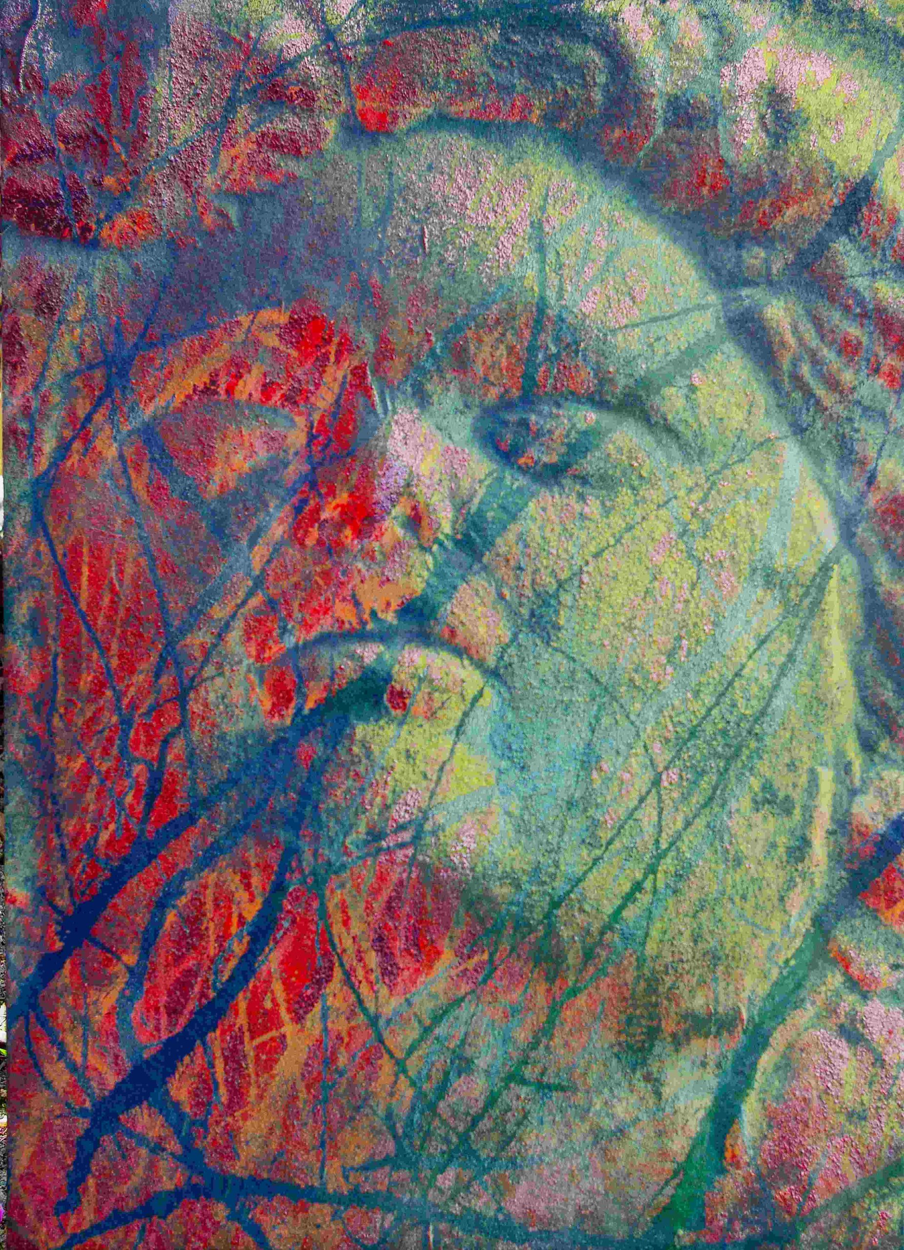 Mari Enzo_001_IdentitÃ , 2004, frottage pittorico, cm 70x50