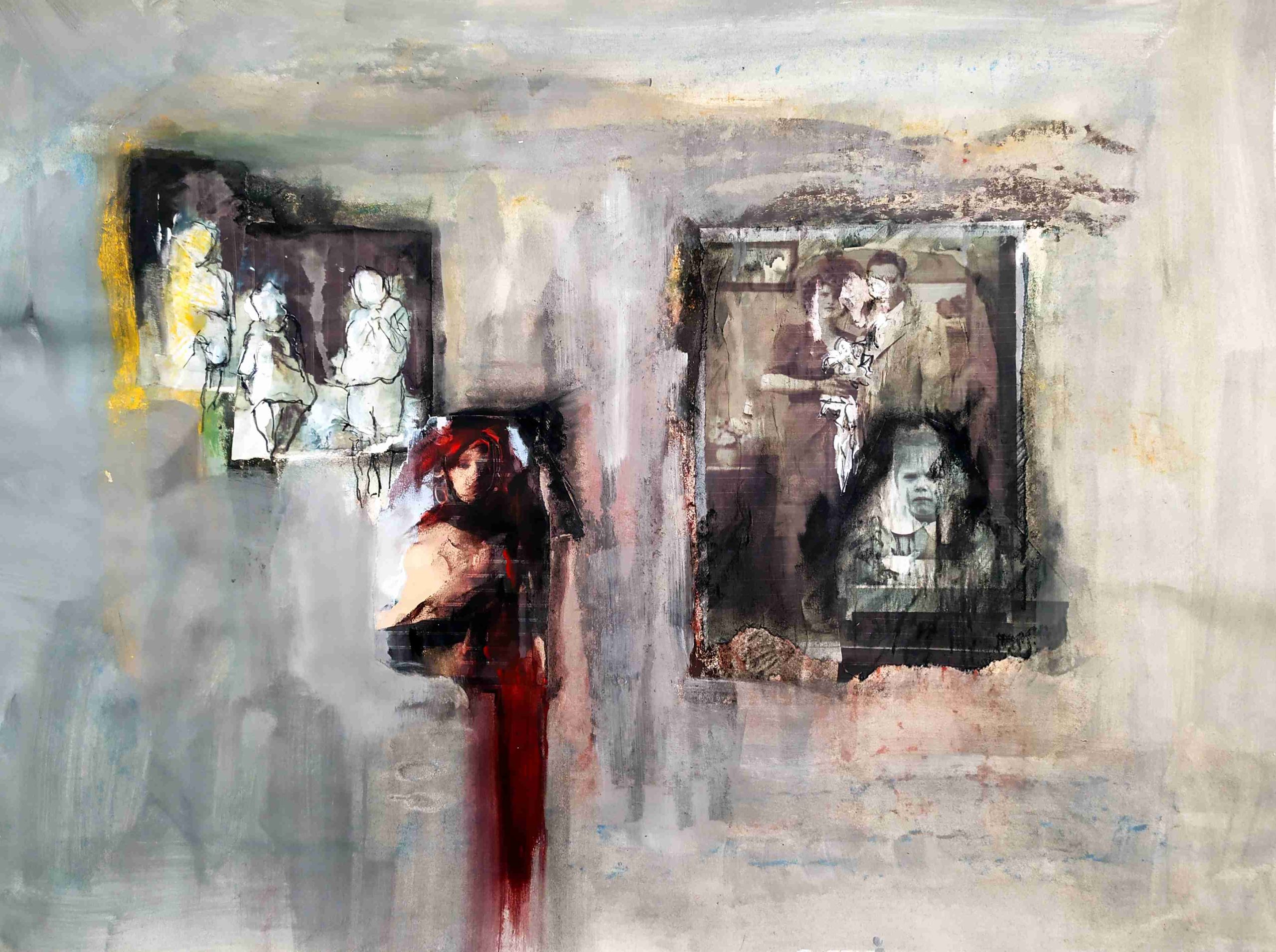 Rigonat Adriana_003_Serie_ Desiderabili Spoglie, 2020, tecnica mista, cm 53x71