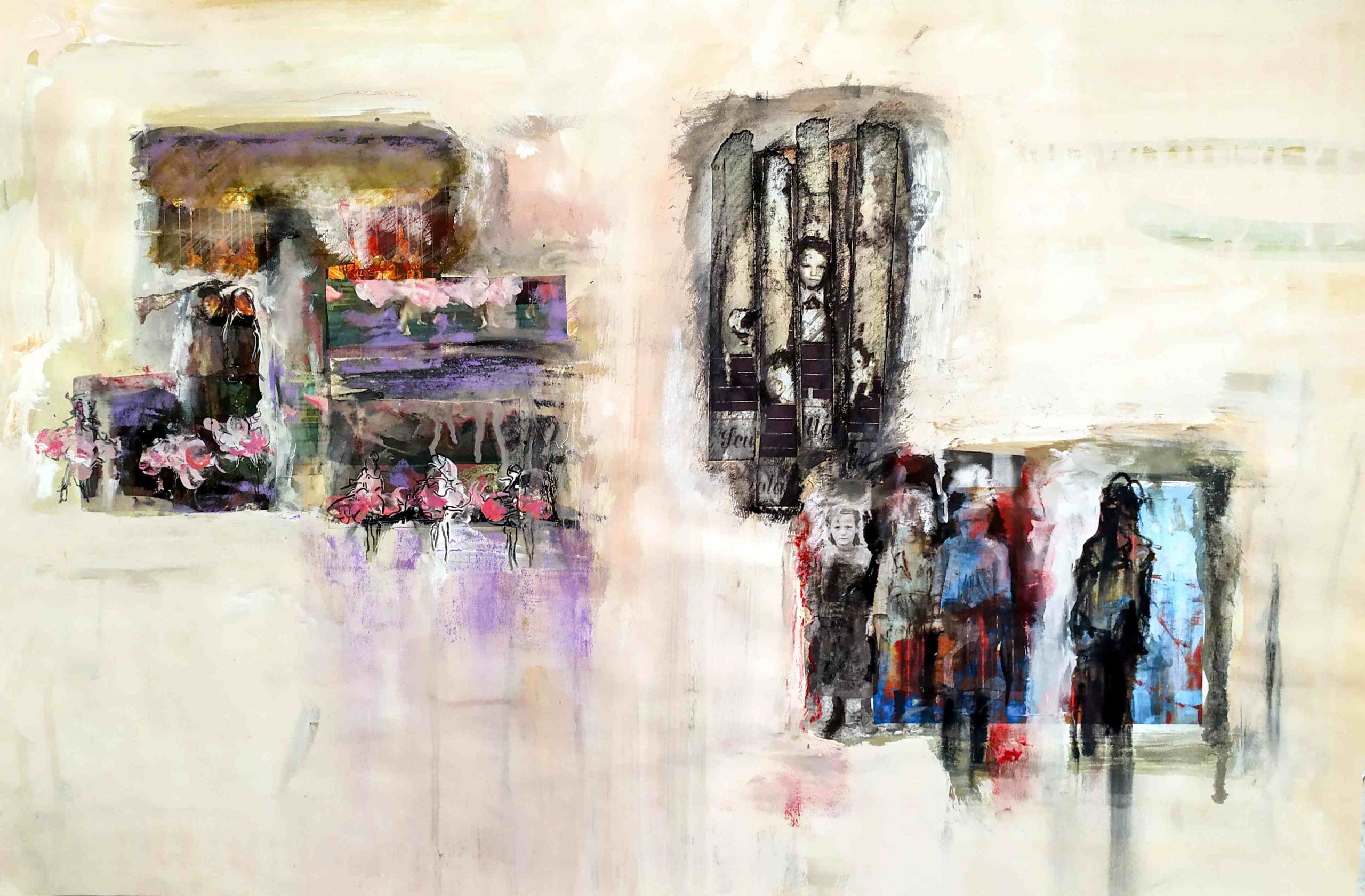 Rigonat Adriana_007_Serie_ Nefeš, 2020, tecnica mista, 50x75