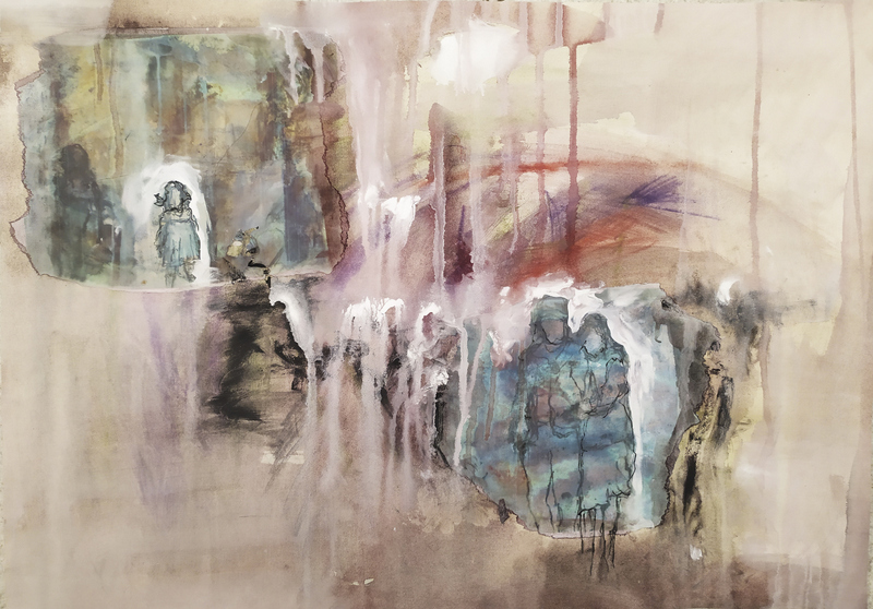 Rigonat Adriana - Amabili impostori - 2021 - tecnica mista 0006L - cm 50x69,5