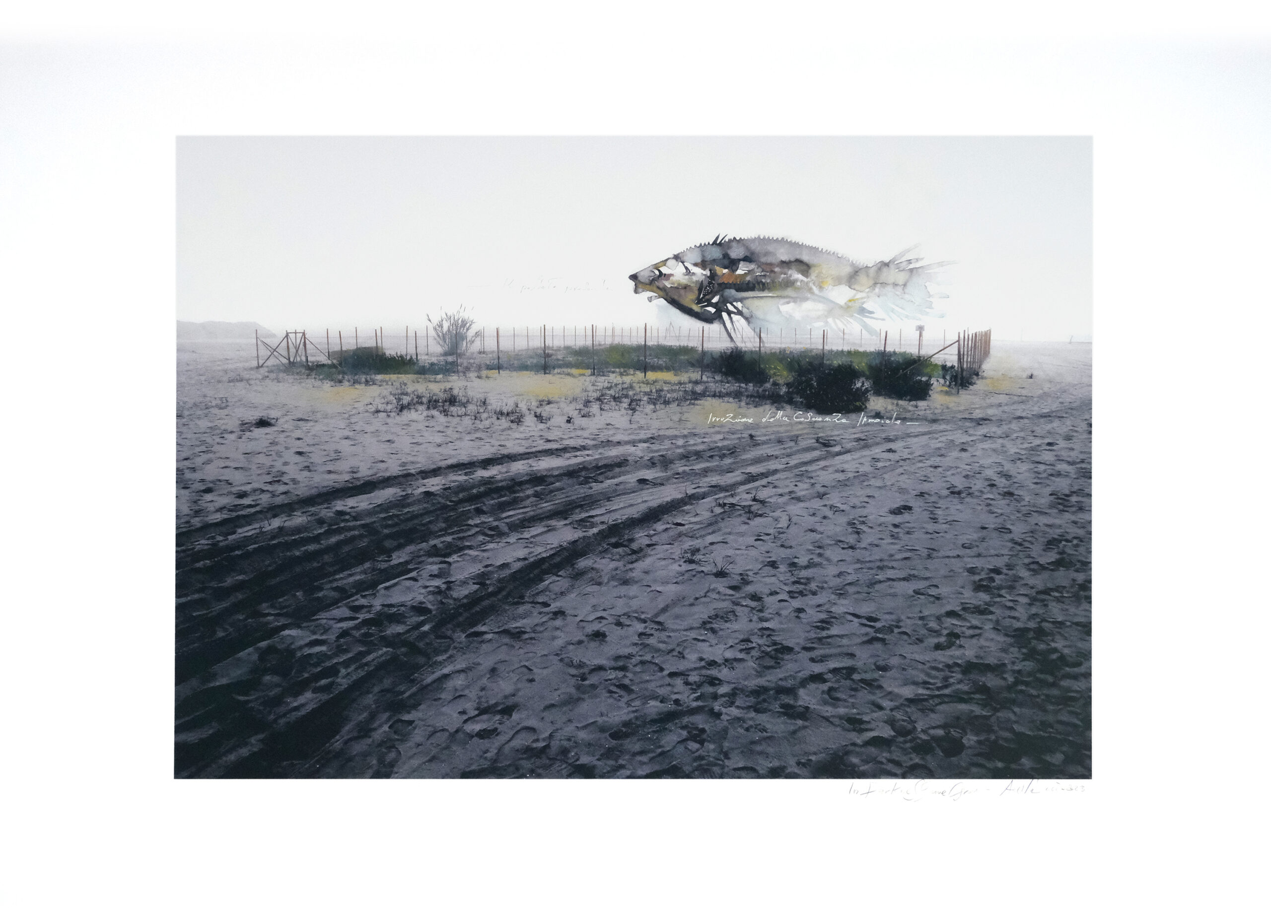 In Darkness, We Grow #4, 2024 - 70x100 cm - Tecnica mista su stampa digitale